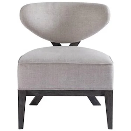 Tremont Accent Chair with X-Shaped Back